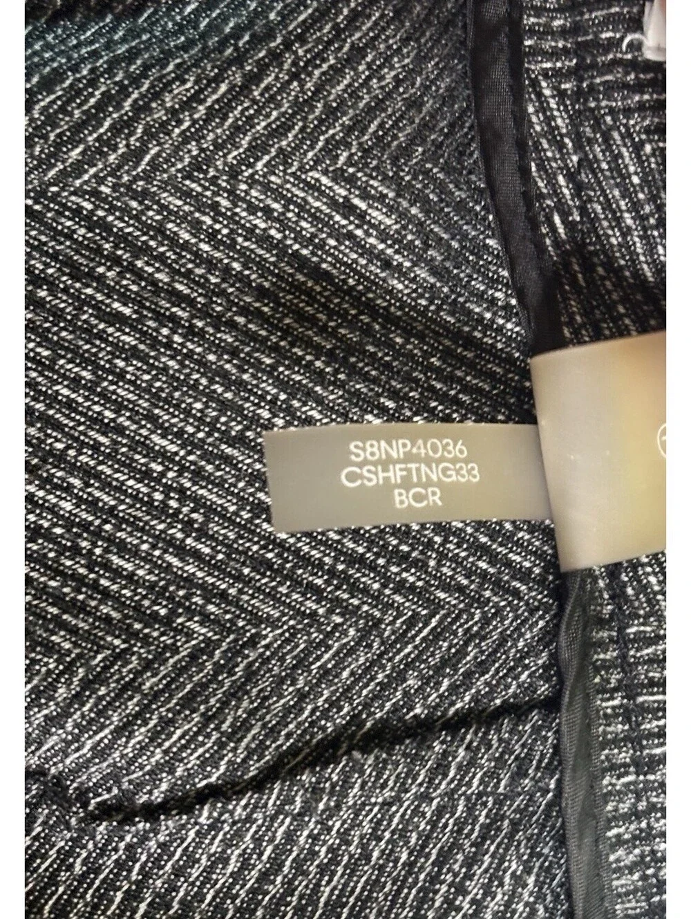 Calvin Klein Women's Stretch Slim Fit Business Work Pants Black Plaid Size S